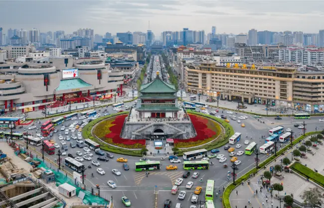 Xian tours to Bell Drum Tower Square