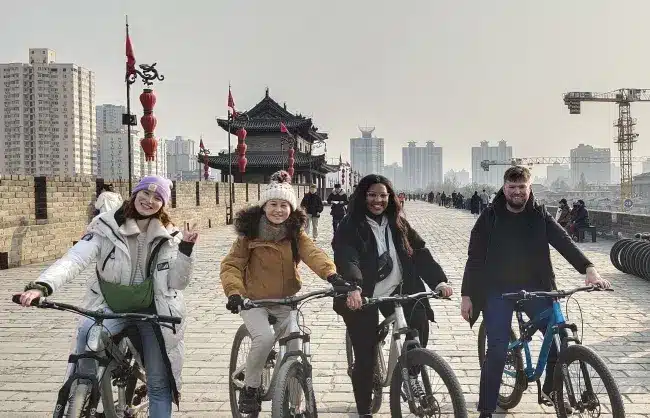 Xian City Wall bike ride - China Xian Tour: Private & Tailor-Made China Tours Xian City Wall bike ride
